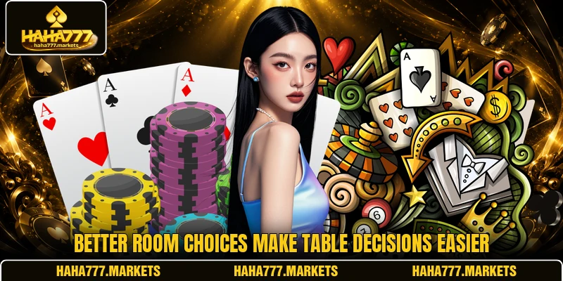 Better room choices make table decisions easier