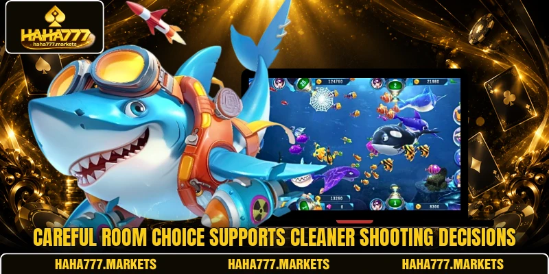 Careful room choice supports cleaner shooting decisions Careful room choice supports cleaner shooting decisions