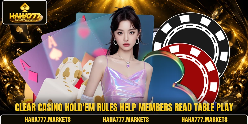 Clear Casino Hold'em rules help members read table play