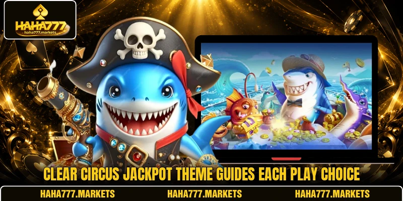Clear Circus Jackpot theme guides each play choice Clear Circus Jackpot theme guides each play choice