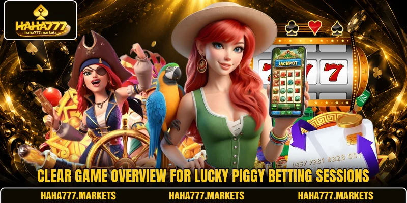 Clear game overview for Lucky Piggy betting sessions