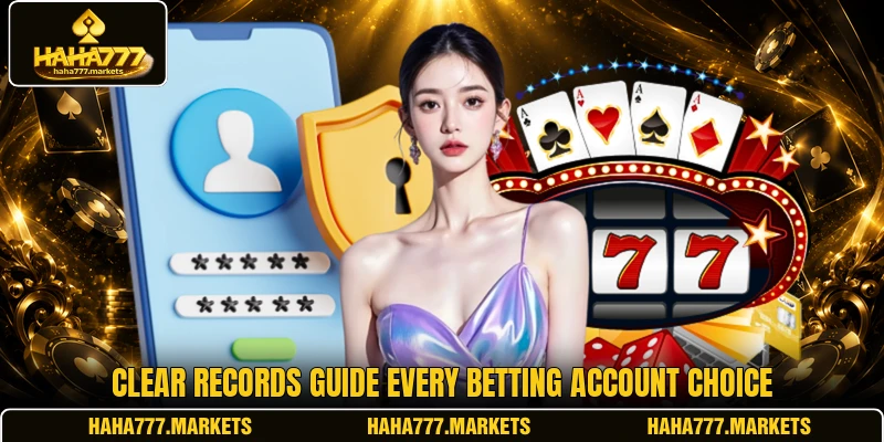 Clear records guide every betting account choice