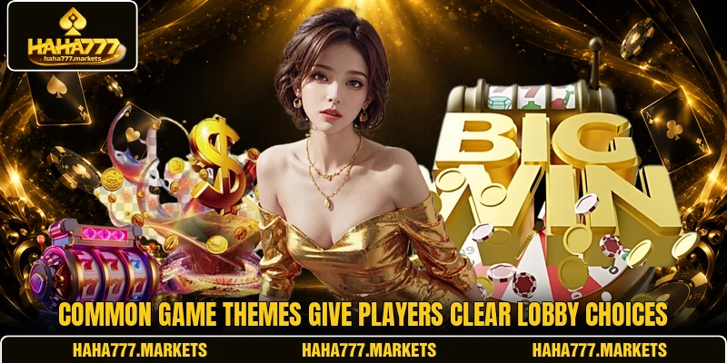 Common game themes give players clear lobby choices