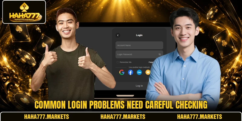 Common login problems need careful checking
