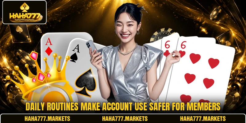 Daily routines make account use safer for members Daily routines make account use safer for members