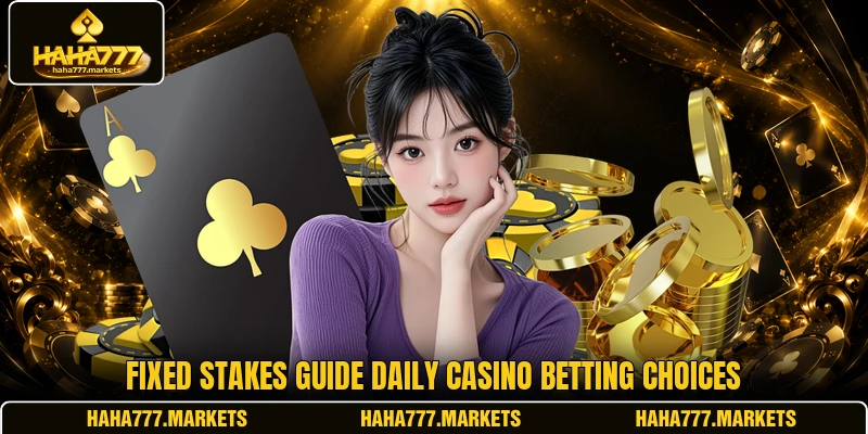 Fixed stakes guide daily casino betting choices
