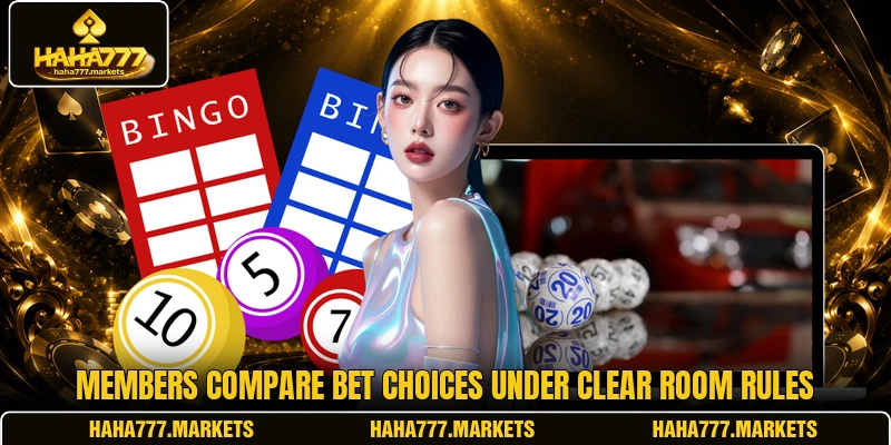 Members compare bet choices under clear room rules