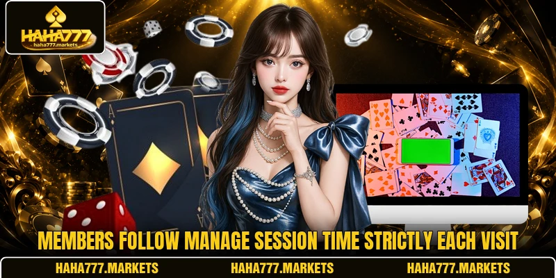 Members follow manage session time strictly each visit