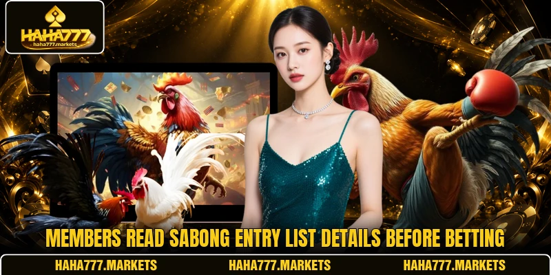 Members read Sabong Entry List details before betting