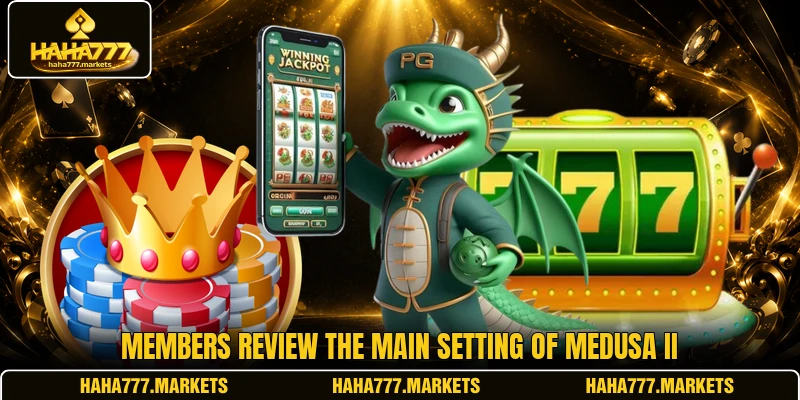 Members review the main setting of Medusa II