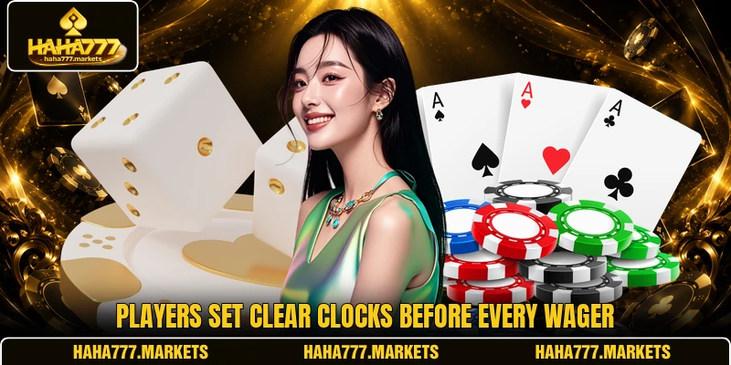 Players set clear clocks before every wager