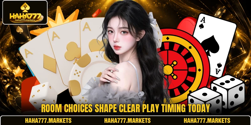 Room choices shape clear play timing today