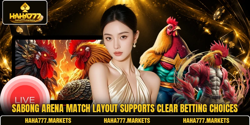 Sabong Arena Match layout supports clear betting choices