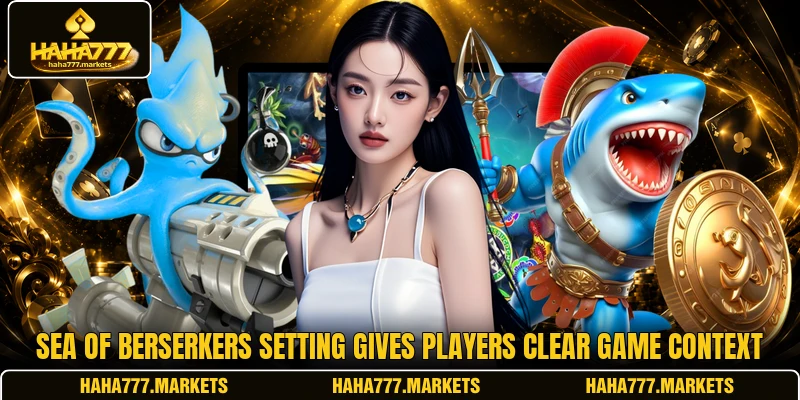 Sea of Berserkers setting gives players clear game context Sea of Berserkers setting gives players clear game context