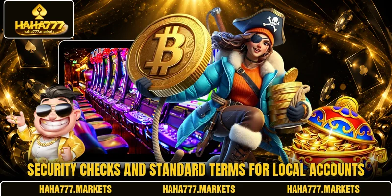 Security checks and standard terms for local accounts
