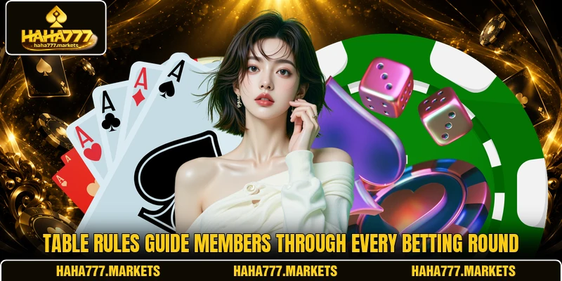 Table rules guide members through every betting round