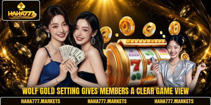 Wolf Gold setting gives members a clear game view